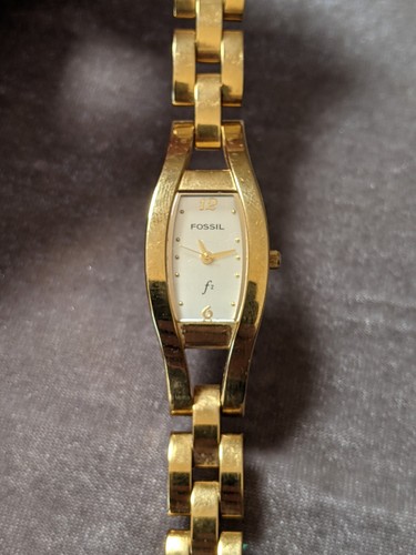 fossil f2 watch gold