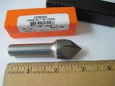 Hertel 02389450 Solid Carbide Head Countersink, 3/4" x 82° x 1/2" Shank, 3FL
