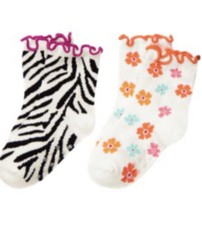 Nwt Gymboree Wild For Zebra 2 Packs Socks Size 4/5T HTF Vintage