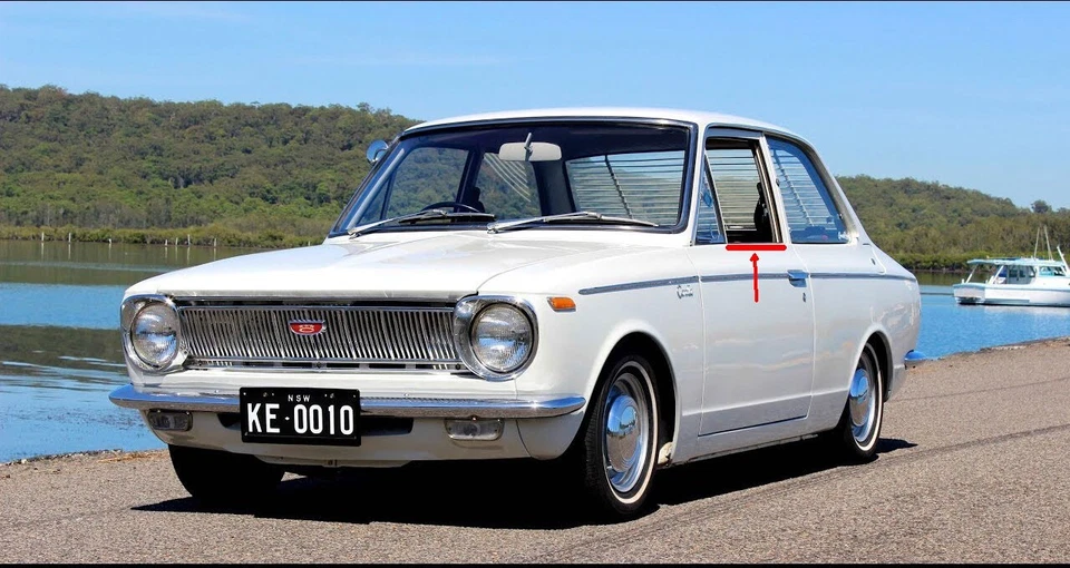 PARA TOYOTA COROLLA KE10 2D SEDÁN CINTURÓN EXTERIOR INTERIOR RESISTENTE AL CLIMA VENTANA SELLO Foto 3 de 4