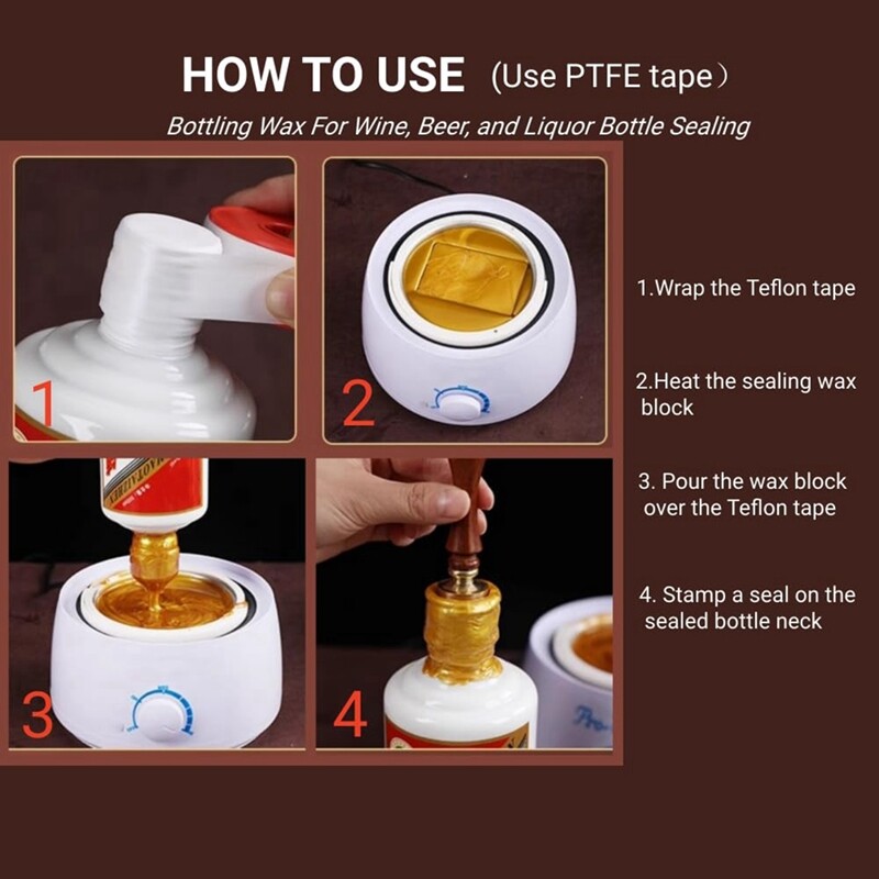 Flaschensiegelwachsblöcke Widerstandsfähiges und Vielseitiges