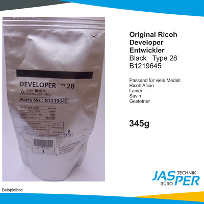 Original Ricoh B121-9645 B1219645 Entwickler Black 28 Developer Aficio Lanier