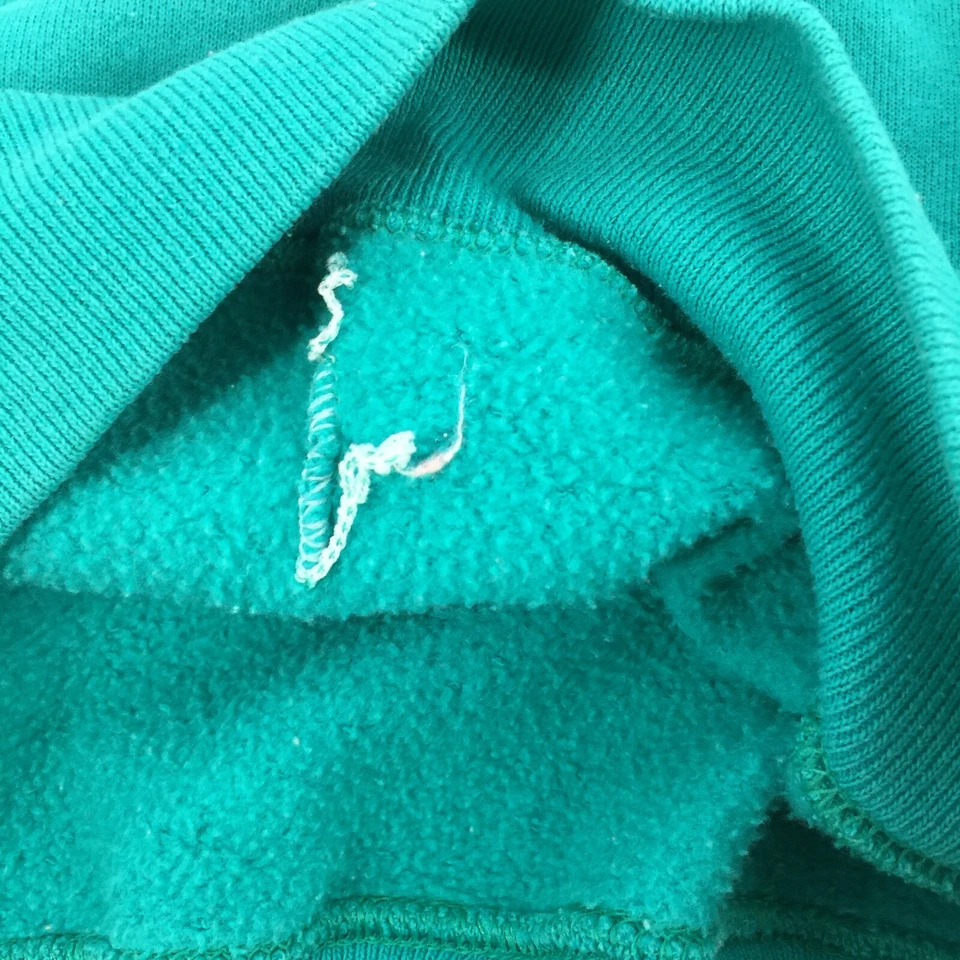 Sudadera Pullover Cuello Redondo Vintage Noche Silenciosa Tema Navidad XL Verde Azulado Foto 4 de 4