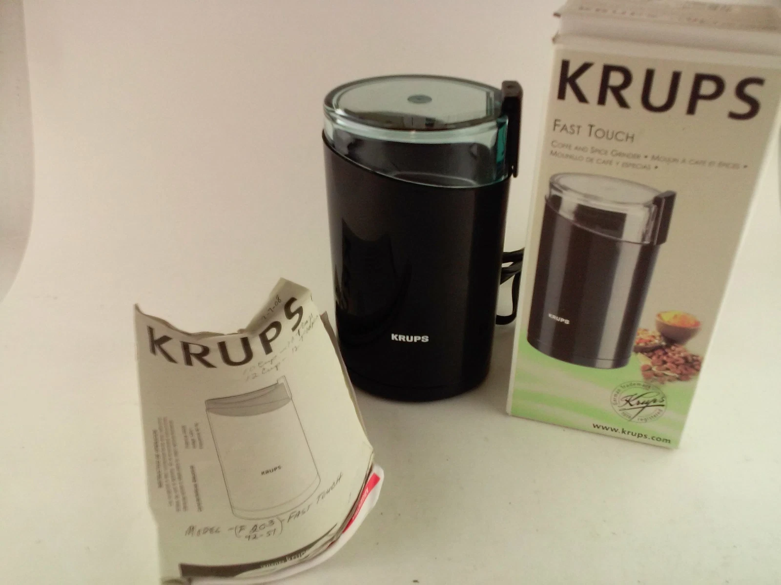 Krups F203 Electric Spice And Coffee Grinder With Stainless Steel Blades sat13