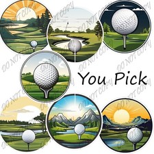 Laminated Vinyl Decal Die Cut Sticker - Golf Lovers Lot - Made in USA