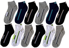 6-12 Pairs Mens Ankle Quarter Socks Cotton Casual Size 9-11 10-13  602-13 