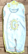 Babygrow/Sleepsuit - 2-Pack - Initial G - 3-6 Months - Brand New