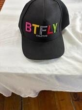 BTFLY Coletivo Baseball Cap Unisex One Size Black Solid Adjustable Snapback Hat