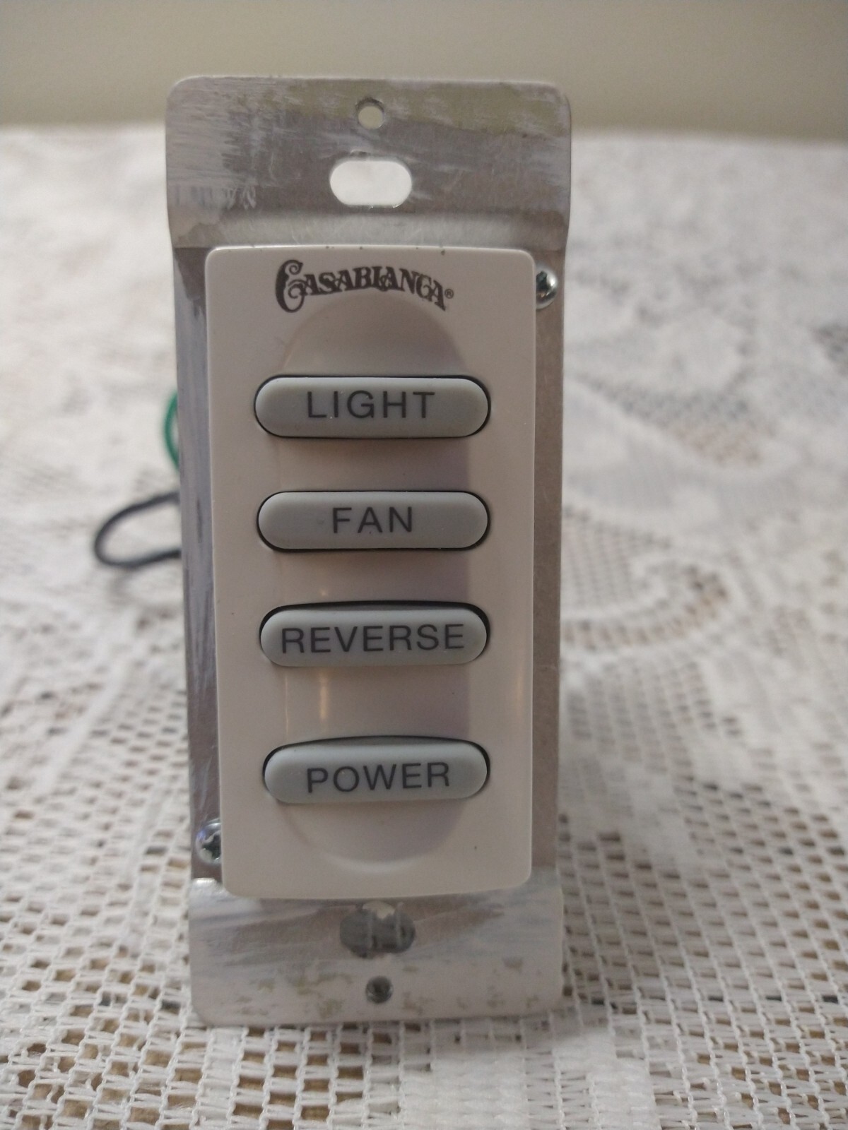 CASABLANCA Ceiling Fan W32 W32 InteliTouch Wall Control Switch White