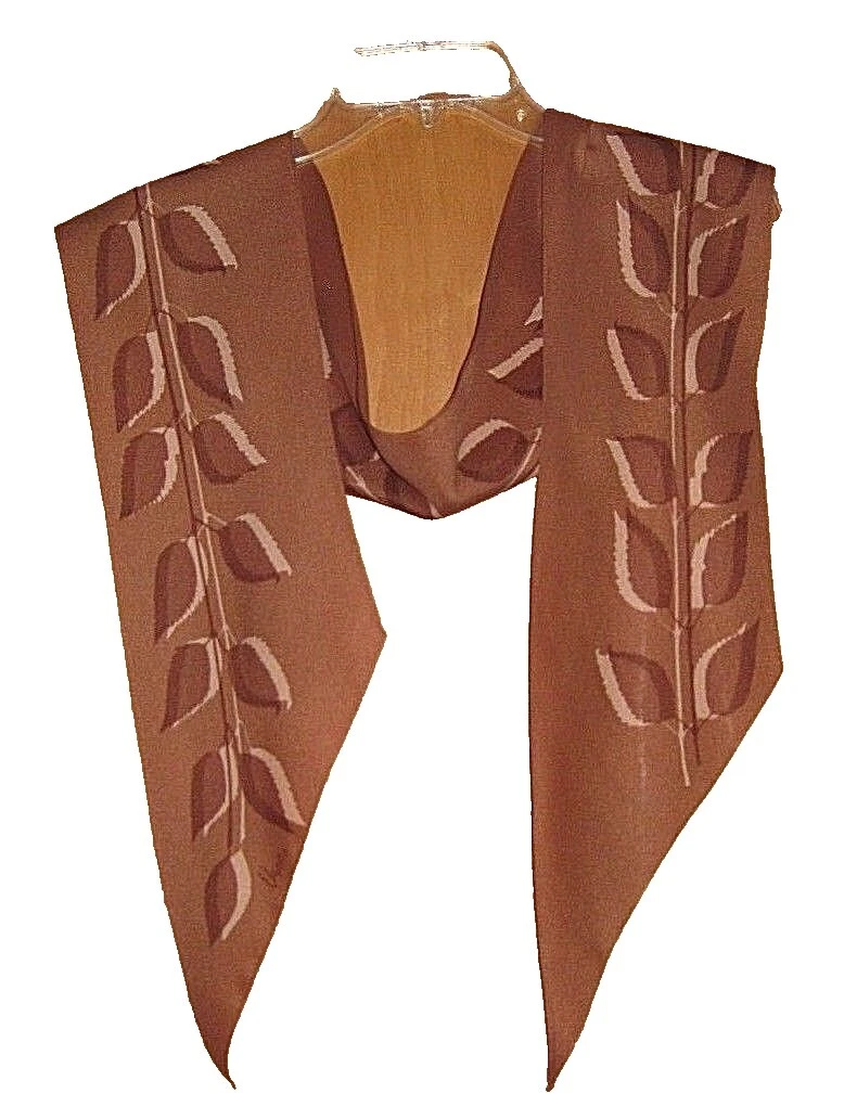 Vera Poliéster Marrón Ropa, Calzado y Accesorios Vintage