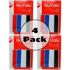 32 Qty 3.46" inch Hook and Loop Strip Adhesive Sticky Back Fastener Assort Color