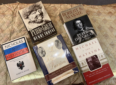 Russia History Books Lot 5 Hardcovers Nicholas Alexandra Peter Michael Natasha