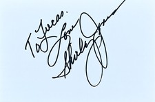 Shirley Jones Signed In Person 4x6 Index Card In Top Loader - Authentic