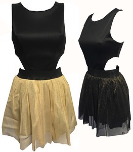 black and gold tutu dress