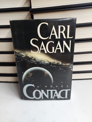 Carl Sagan Contact 1st Edition 1985  Hardcover Vintage Science Fiction Novel 