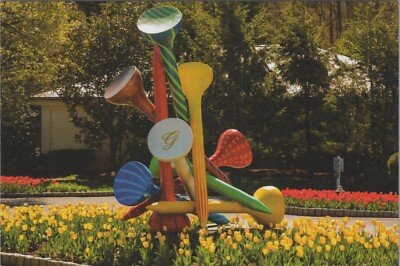 The Greenbrier Resort, WV Colorful Golf Tee Art Work c2020s Postcard UNP 7872c