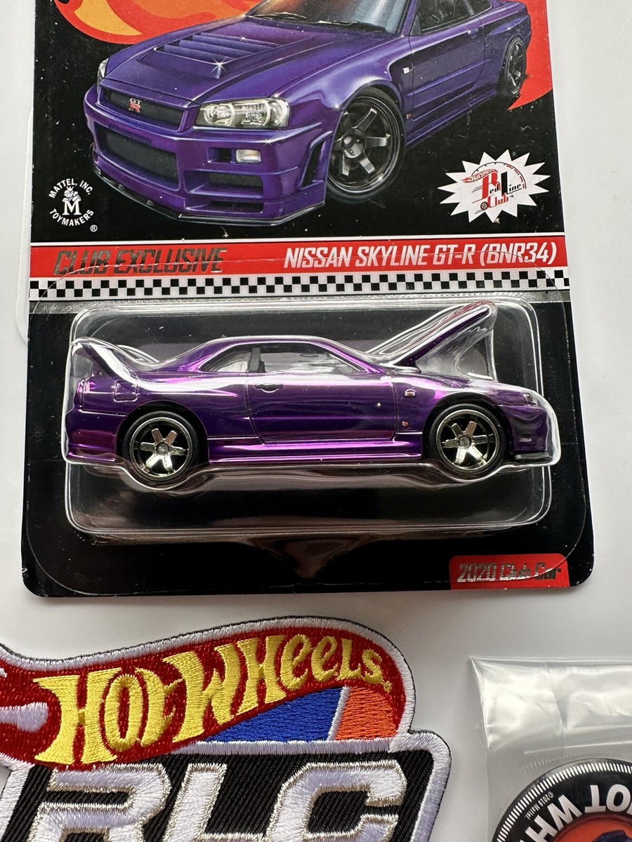 Hot Wheels NISSAN SKYLINE GT-R (BNR34) Purple RLC 2020 Hot Wheels NISSAN SKYLINE GT-R (BNR34) Purple RLC 2020
