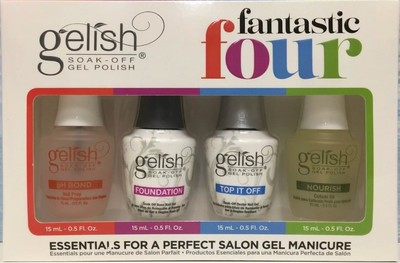 Gelish Fantastic Four 0.5 oz FULL COLLECTION ,NO BOX 2-3 days delivery !