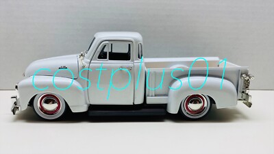 JADA DUB CITY 1953 CHEVY PICKUP TRUCK 1:24 WHITE MOON WHEELS | eBay