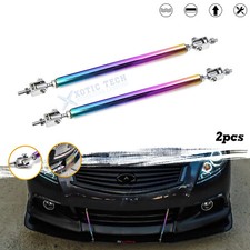 2Pcs Adjustable Neo Bumper Lip Strunt Rod Support Bar For Infiniti G37 2000-2021