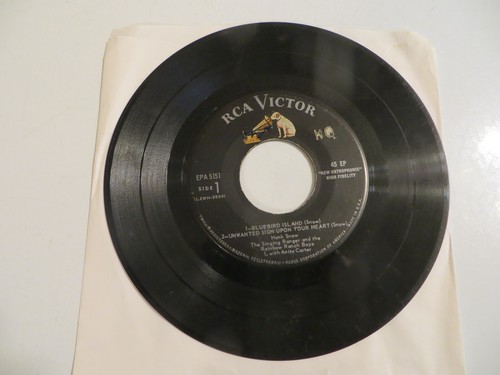 Hank Snow – Bluebird Island / Unwanted - EP 7" 45RPM 1960 RCA - Country