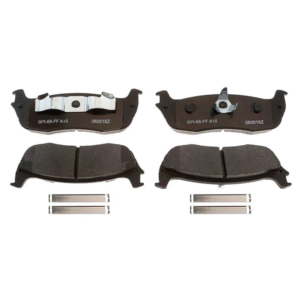 Pastilhas de freio dianteiras traseiras de cerâmica R-Line para 2000 2001 2002 2003 Ford F-150 - Imagem 2 de 4