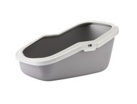 "Nobby Katzentoilette Mit Rand \"Aseo\"Grau 56 X 39X 27,5 Cm Wc Toilette Cat Katze"