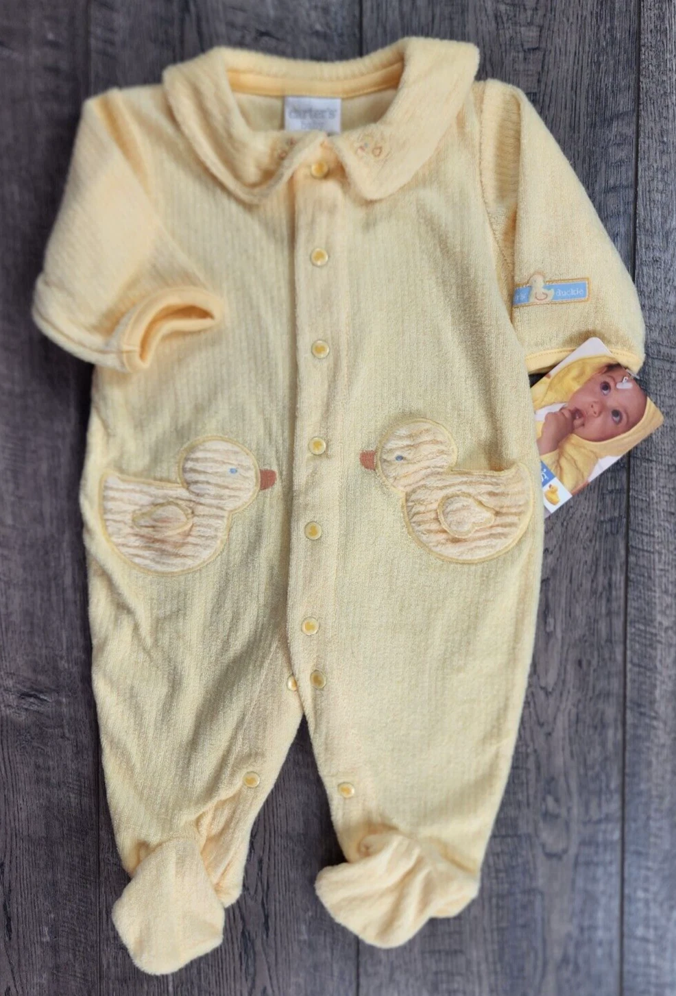 Baby Girl Boy Clothes New Carter's 0-3 Month Terry Cloth Little Duckie Outfit