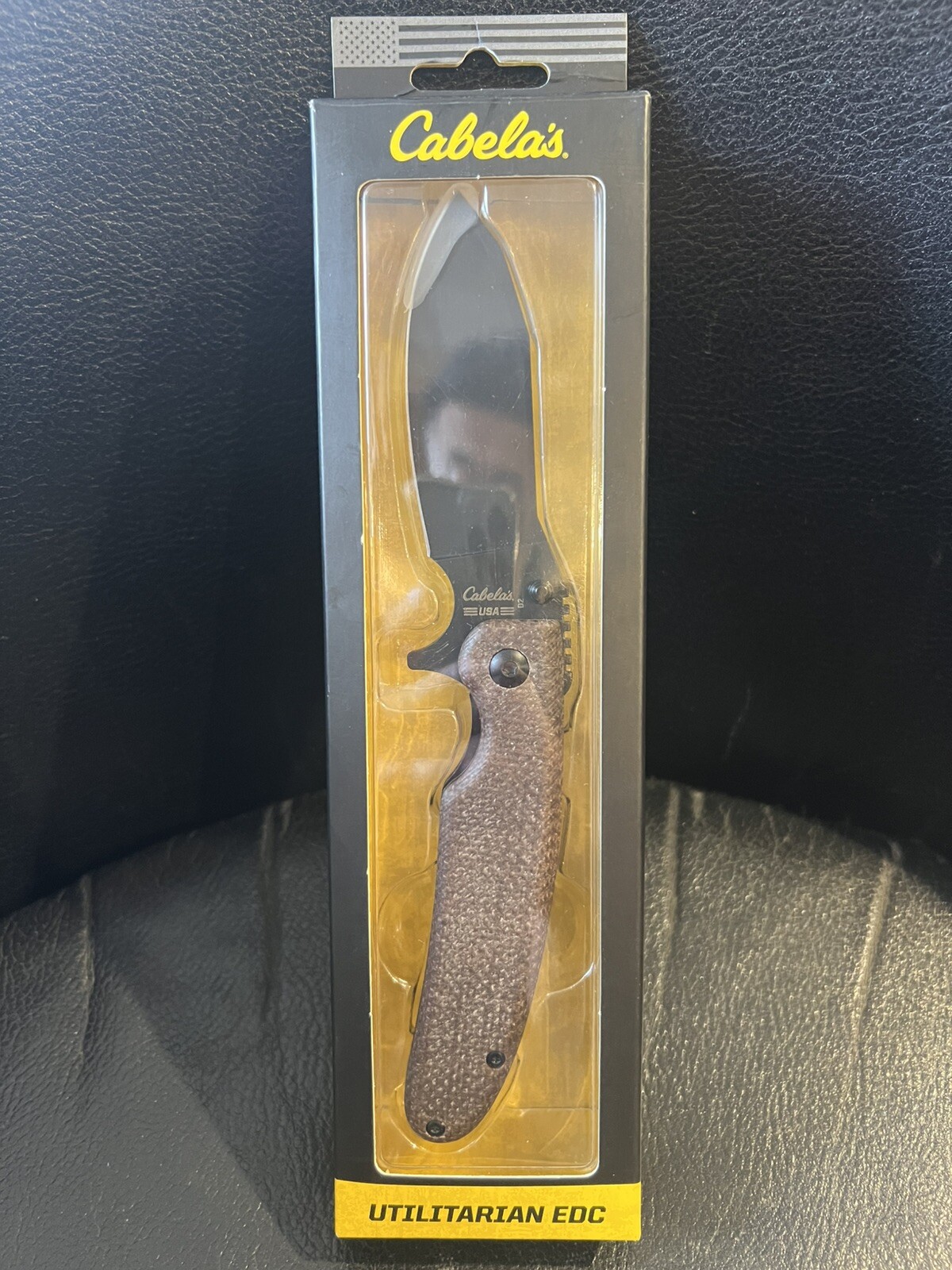 Cabela's Utilitarian EDC D2 Steel Folding Pocket Knife 3” Blade New