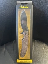 Cabela's Utilitarian EDC D2 Steel Folding Pocket Knife 3” Blade New