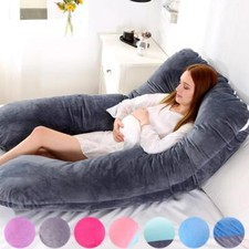 U-Shape Pregnancy Pillow for Maternity Support - Full Body Cushion for Pregnant