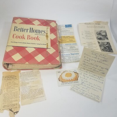 Better Homes And Gardens Cookbook 1949 Vintage 5 ring Binder Wedding Gift