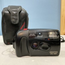 Pentax PC-100 35mm Point  Shoot Film Camera W/ Case - Tested