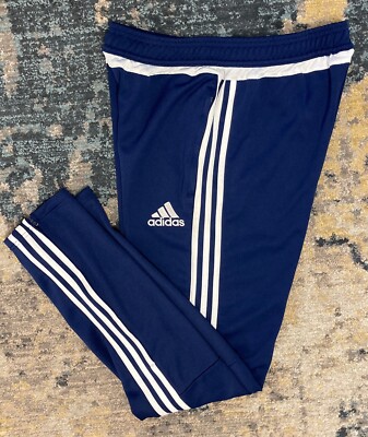 adidas Tiro 15 Youth Training Pants Climacool Soccer Blue/White