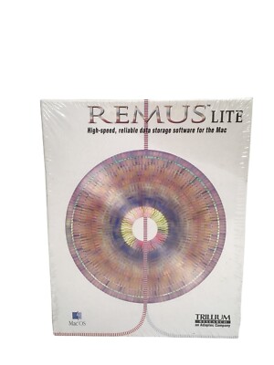 Remus Lite High-speed Reliable Data Storage Software For The Mac NEW SEALED