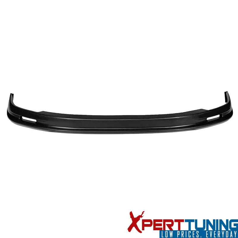 Fits 92-96 Honda Prelude Coupe Mugen Unpainted Black Front Bumper Lip Spoiler PU Foto 2 de 4