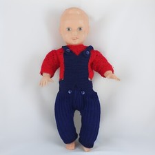 Vintage Celluloid Baby Doll 41cm 1950s Spain Blown Plastic Retro