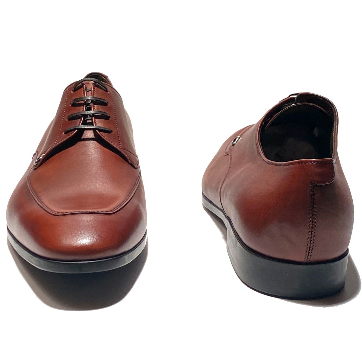 Salvatore Ferragamo Tristano Oxford Apron Toe Brown Sz 9.5 E Lace Up Dress Shoes Oxford shoe with toe cap - Men | Ferragamo main image 4