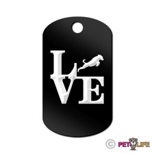 Love Portuguese Water Dog Engraved Keychain GI Tag dog park v2 portie pwd