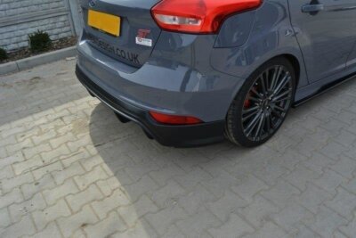 Heck Ansatz Diffusor für Ford Focus ST Mk3 FL RS-Look schwarz Hochglanz