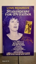 Lynn Redgrave Signed Autographed Poster SHAKESPEARE FOR MY FATHER Lynn Redgrave Signed Autographed Poster SHAKESPEARE FOR MY FATHER