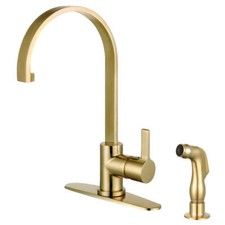 Gourmetier LS8713CTLSP Single-Handle Kitchen Faucet with Side Sprayer