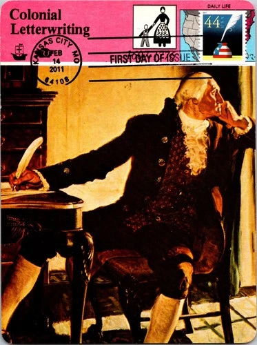 Dr Jim Stamps Maximum Card Patriotic Quill Inkwell 44C Fdc