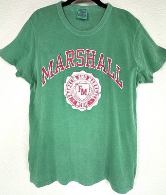 Franklin Marshall Italy Marshall Graphic Tee Green Vintage Style Single Stitch S