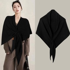 Winter Warm Shawl Wraps For Women Knitted Striped Cardigan Knotted Q9Z9 L4P3