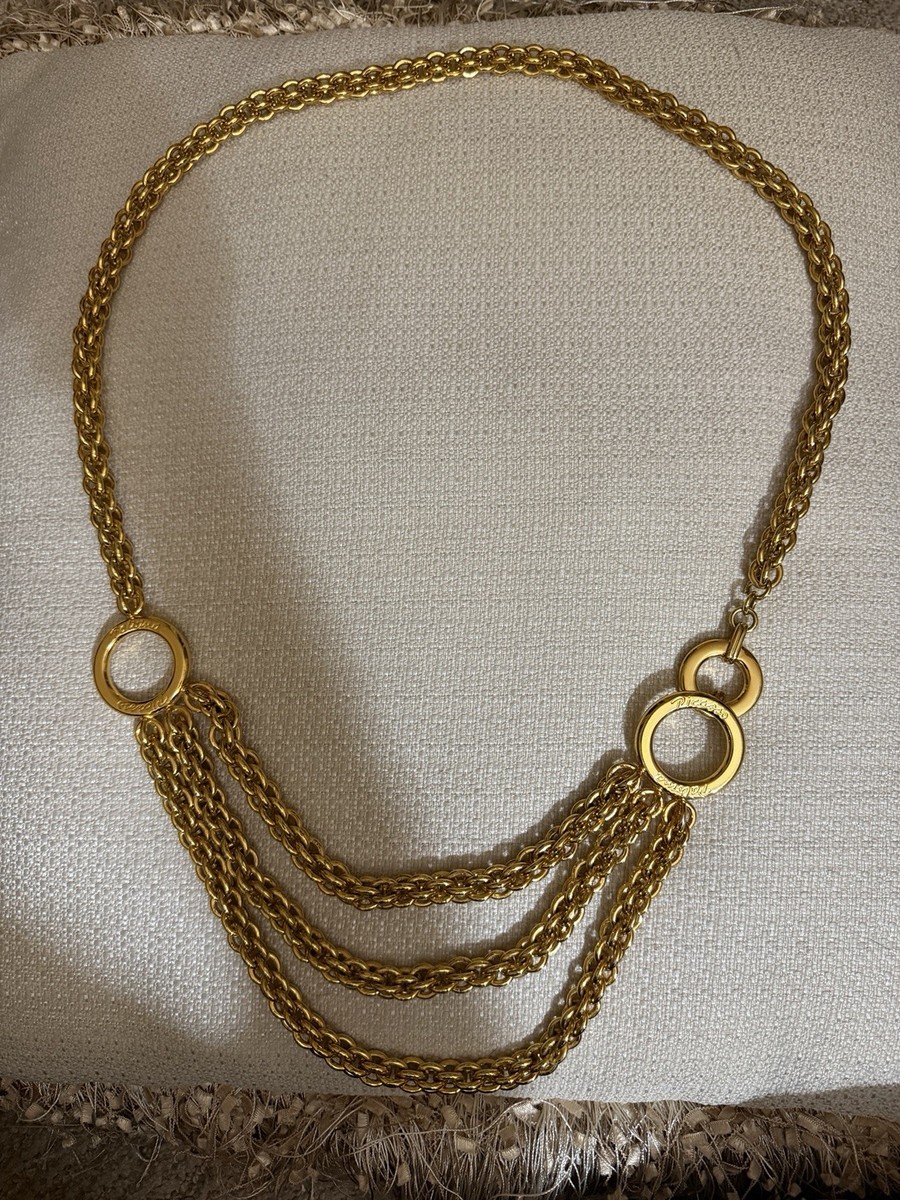 Vintage Paloma Picasso Gold Chain Belt Adjustable Logo  display picture 1