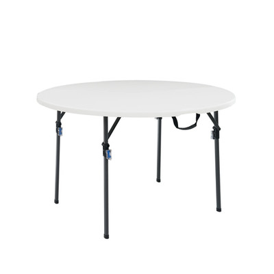 Mainstays MSF436250086022 4 Foot Fold-in-Half Round Plastic Table