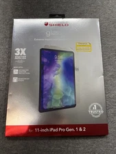 (3 For 1) Zagg Invisible Shield Glass + Shield for iPad Pro 11" Gen. 1 & 2