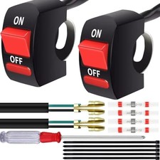 22mm Handlebar Mounting Switch 12-80V 7/8'' Universal ON-Off Handle Button