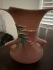 Roseville Pottery Vase 969-8” – Pink with Floral Design